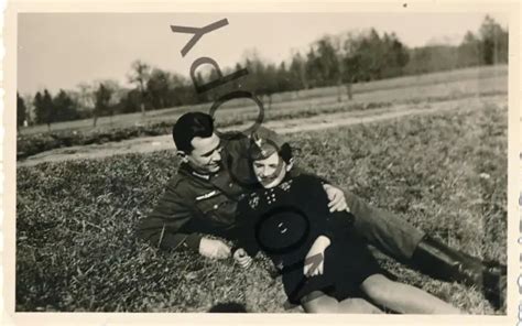 Foto Wk Wehrmacht Soldat Mit Franz Sischer Freundin X Eur