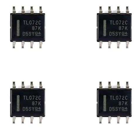 Paq 4 Piezas Ci Tl072c Smd Sop8 Jfet Op Doble Tl072 Meses Sin