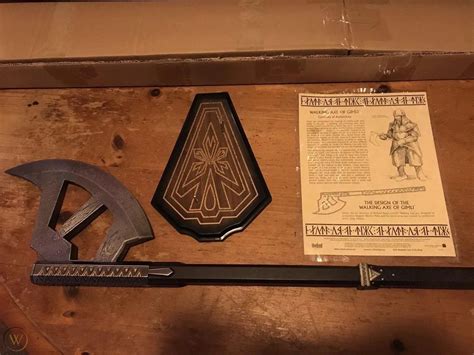 2004 United Cutlery Lord Of The Rings Walking Axe Of Gimli Uc1415