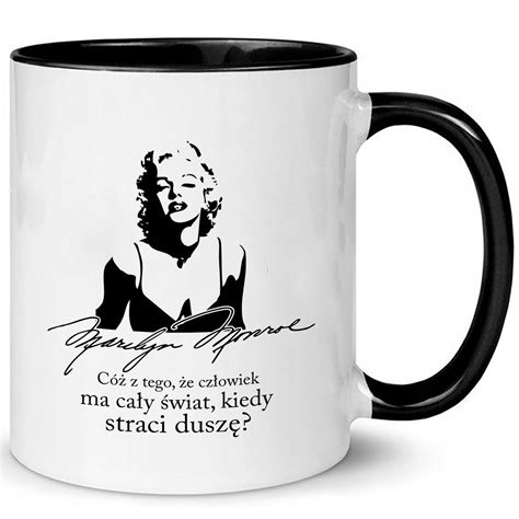 Kubek Ceramiczny Na Marilyn Monroe Wiele Ml Stylecouture Czarny