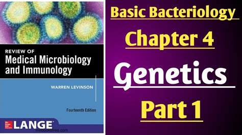 Levinson Microbiology Lecture Basic Bacteriology Chapter 4 Genetics Part 1 Microbiology