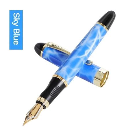 Jinhao X450 Fountain Pen Iraurita Nib Full Metal Golden Clip Luxury