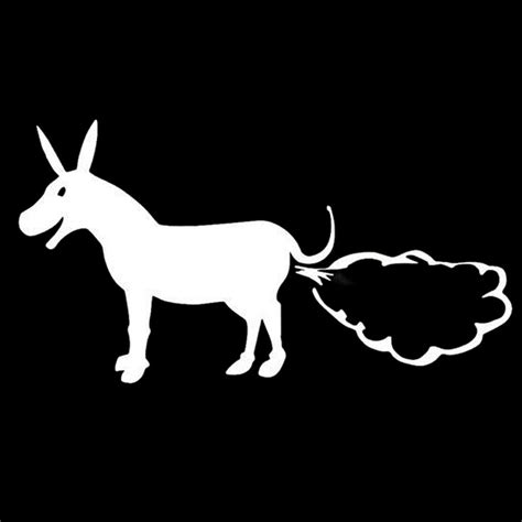 16cm86cm Donkey Fart Interesting Vinyl Decal Car Sticker Car Styling