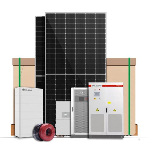 30kw 50kw 100kw Hybrid Solar System Off Grid Solar Array System Three