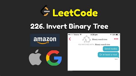 Daily Dose Of LeetCode Invert Binary Tree Python C Java YouTube