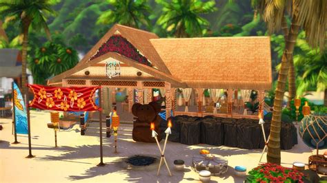 The Sims Sulani Beach Bar Build Youtube