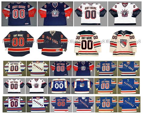 2020 Custom Vintage New York Rangers Jersey Personalization Ice Hockey ...