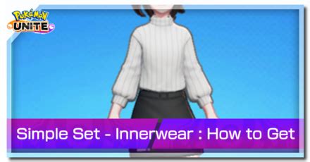 Simple Set Innerwear How To Get Pokemon UNITEGame8