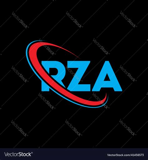 Rza logo letter design Royalty Free Vector Image