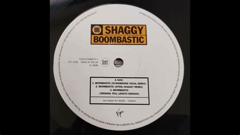 Shaggy Boombastic Original Full Length Version Youtube