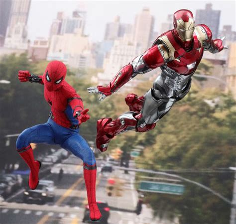 Toyhaven Hot Toys MMS Spider Man Homecoming Th Tom Holland As Spider Man Action Figure