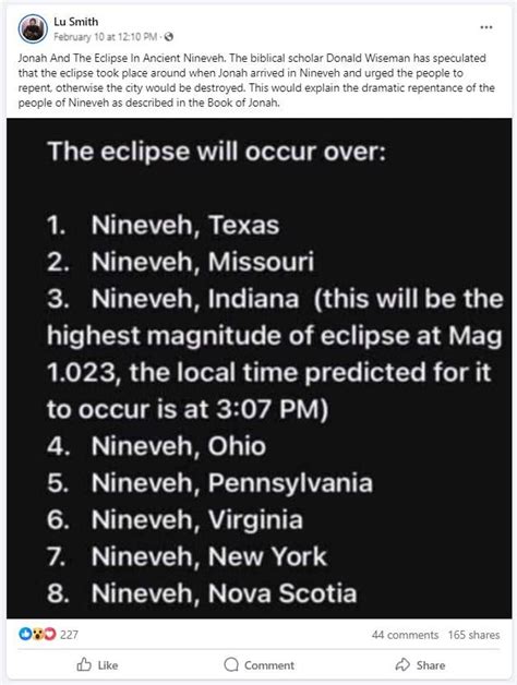 Fact Check The April 8 2024 Total Solar Eclipse Will NOT Pass Over 8