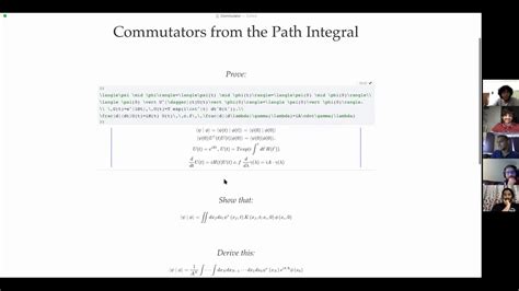 Talking Physics Commutators From The Path Integral Youtube