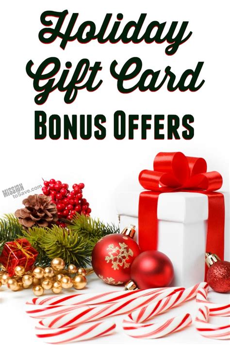 Tis The Season For Holiday Bonus T Card Offers Mission To Save