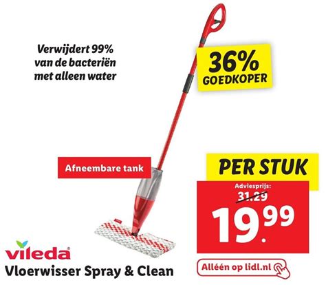 Vloerwisser Spray Clean Aanbieding Bij Lidl