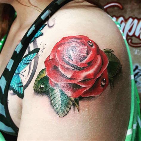 Top Best Rose Shoulder Tattoo Ideas Inspiration Guide