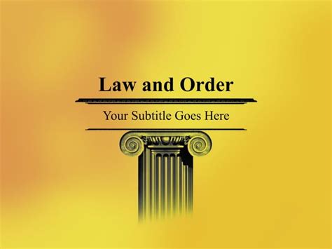 Law And Order Ppt