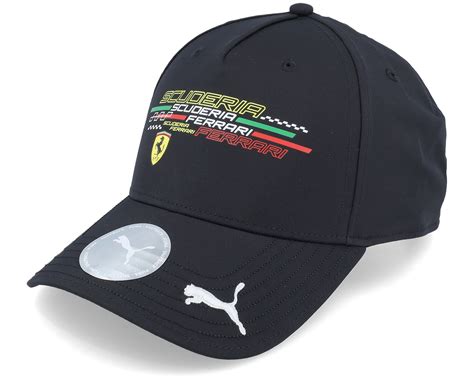 Ferrari Puma Scuderia Logo Black Adjustable - Formula One Cap ...