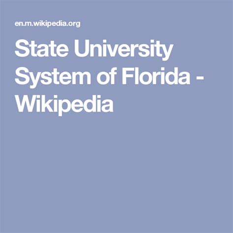 State University System Of Florida Wikipedia