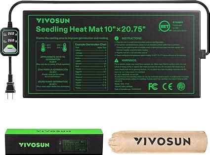 Vivosun X Seedling Heat Mat With Built In Temperature