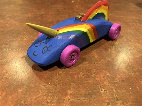 Unicorn Pinewood Derby Car Template