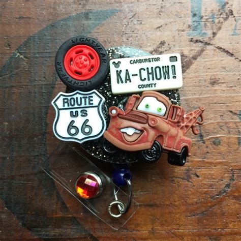 Carl Old Man From Disneys Pixar Up Id Badge Reel Etsy