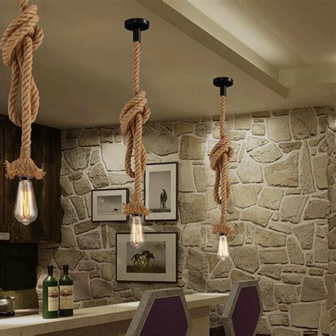 Lumin Ria Pendente Corda Vintage Rope Pendant Light Rope Light Rope