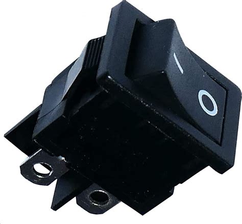 AERZETIX Interruttore Pulsante A Bilanciere DPST ON OFF 6A 250V 2