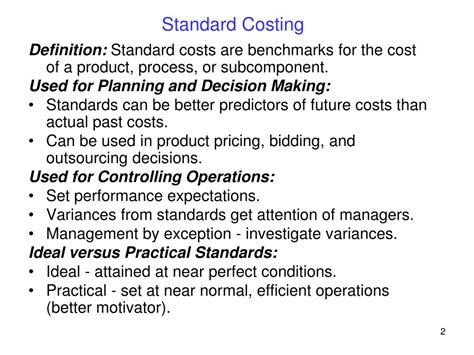 Ppt Module 22 Standard Costs And Variance Analysis Powerpoint Presentation Id 3211662