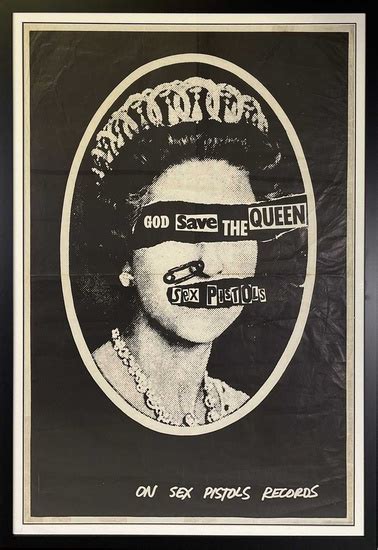 The Sex Pistols Original And Rare God Save The Queen Billboard