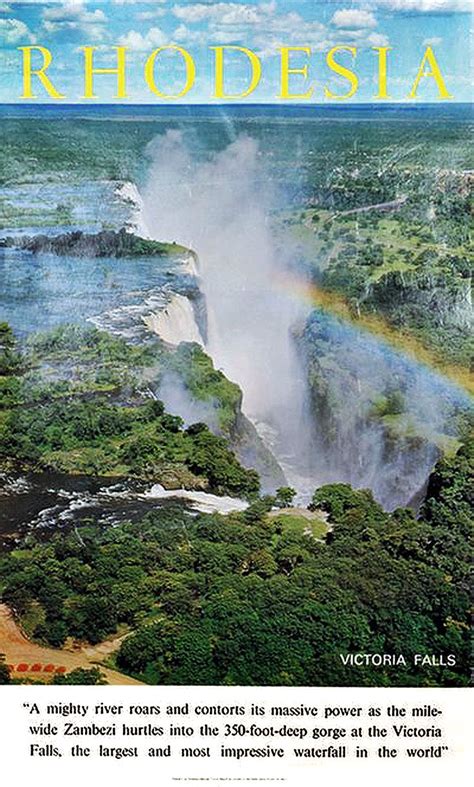 Rhodesia, Victoria Falls National Tourist Board, 1960s | Vintage