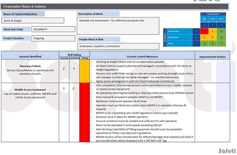 Work At Height Risk Assessment Plus Cpd Training