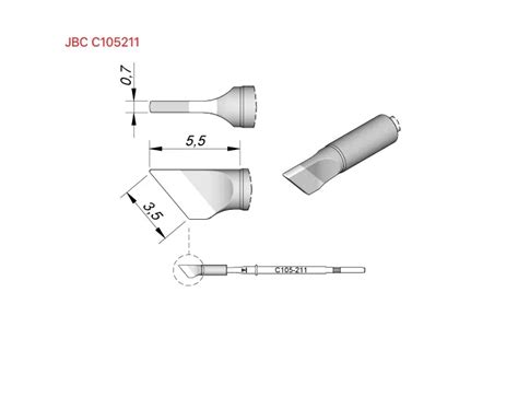 Jbc Cartucho De C Original Punta De Soldadura De Hierro C Nico