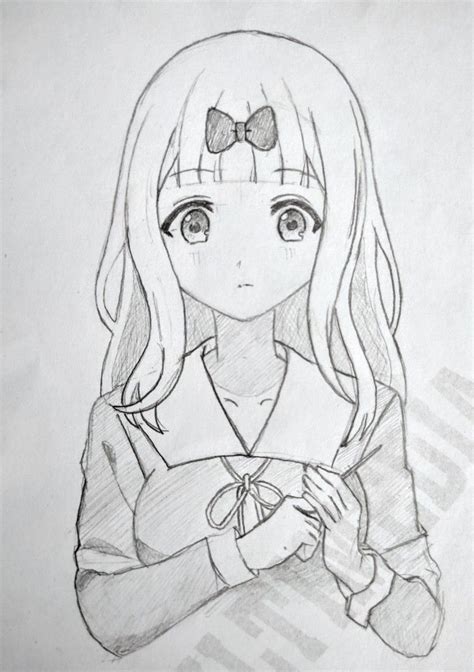 Chikka Fujiwara Sketsa Anime Ilustrasi Karakter Gambar Karakter