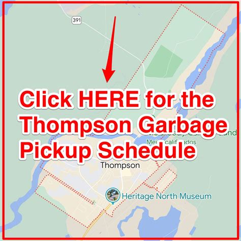 Thompson Garbage Schedule 2024 Bulk Pickup Holidays Map