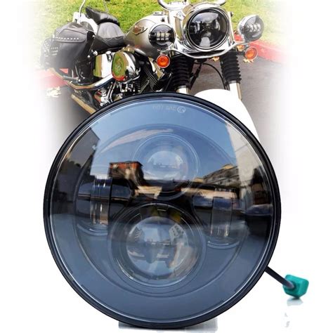 New 7 Inch Motorcycle Projector Daymaker Hi Lo LED Light Bulb Headlight