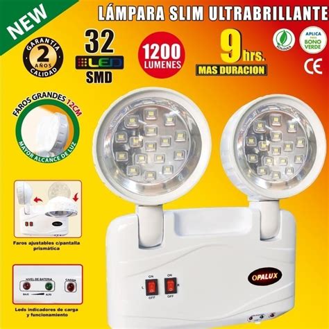 Luz De Emergencia Hras Opalux Leds Smd Smd Mercado Libre