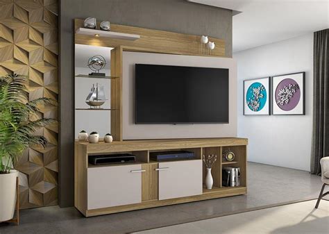 Estante Home para TV até 55 Polegadas Brasil Painel Giratório JCM