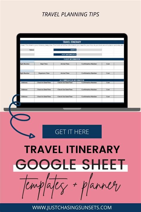 How To Use Google Sheets For Travel Planner Spreadsheets Artofit