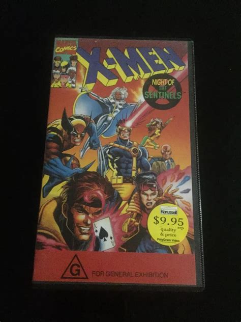 X Men Marvel Comics VHS X Men Night Of The Sentinels Comic