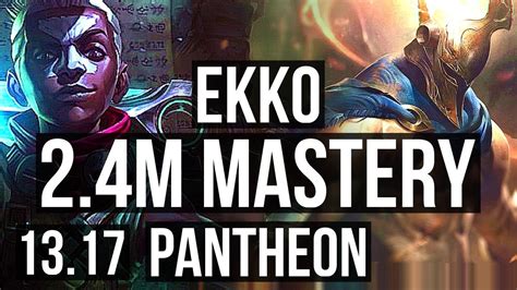 Ekko Vs Pantheon Mid 2 4m Mastery 1100 Games 12 2 6 Legendary