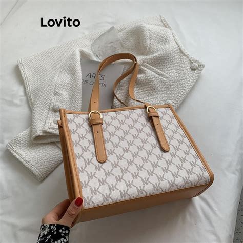 Lovito Bolsa De Ombro Elegante E Lisa Em Bloco Colorido Para Mulheres