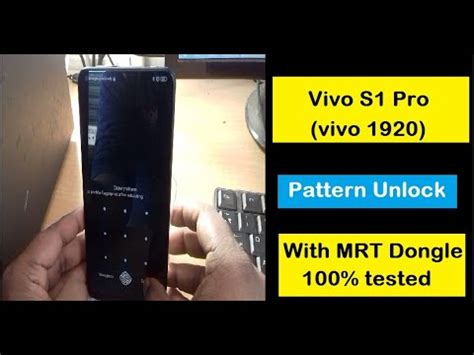 Vivo S1 Pro 1920 Pattern Unlock Frp Lock RemoveWith MRT Dongle100