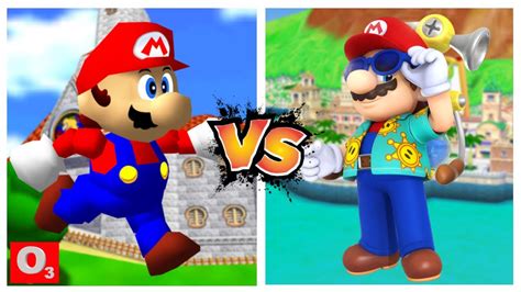 Super Mario 64 Vs Super Mario Sunshine Youtube