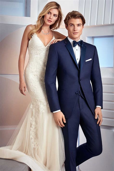 Milroy S Tuxedos Navy Ike Behar Sebastian Tuxedo