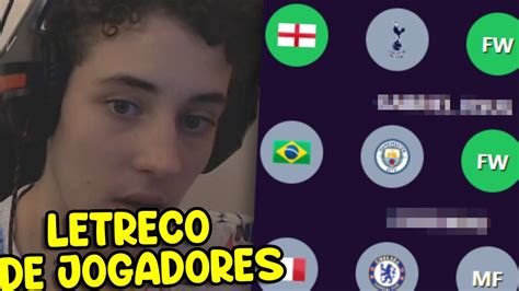 Letreco De Jogadores De Futebol Youtube