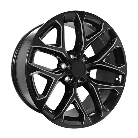 Performance Replicas Pr Gloss Black Milled Powerhouse Wheels Tires