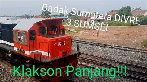 Hunting Kereta Api Di Trek Lurus Stasiun Kramasan Divre Sumsel Kai