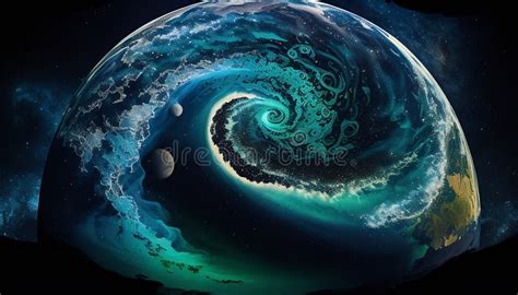 Cosmic Beauty Earth S Majestic Intricacy Shining In The Darkness Made