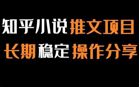 知乎小说推文，快速出单的长期网赚项目 意云丰